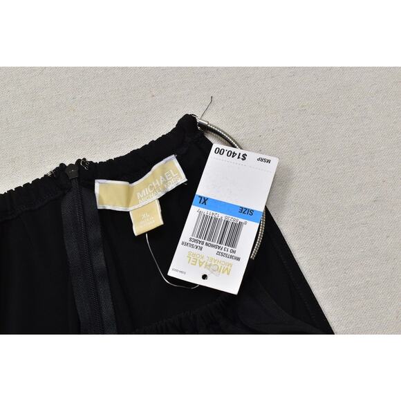 Michael Kors Women's Black Twisted Knot Halter Sheath Dress Plus Size XL NWT - Picture 5 of 8